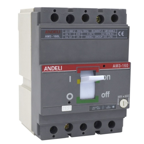 Автоматический выключательAM3-250S/3P 250A 65KA (ANDELI) | код ADL06-135 | ANDELI