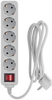 Сетевой фильтр PC Pet AP01006-1.8-G 1.8м (5 розеток) серый (пакет ПЭ) | код 619889 | PC PET