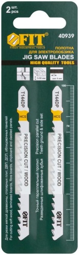 Полотна по дереву, HCS, разведенные, шлифованные зубья 100/74/4 мм (T144DP), 2 шт | код 40939 | FIT фото 3 Полотна по дереву, HCS, разведенные, шлифованные зубья 100/74/4 мм (T144DP), 2 шт | код 40939 | FIT фото 3