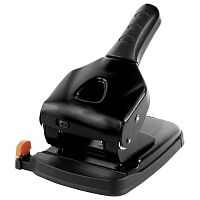 Дырокол металлический МОЩНЫЙ BRAUBERG Heavy duty до 65 листов, эргономичный, черный | код 228496 | BRAUBERG