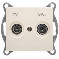 GUSI Bravo механизм розетки TV+ SAT, оконечной, скрытая установка. Цвет бежевый. | код С10TS1-003 | GUSI ELECTRIC