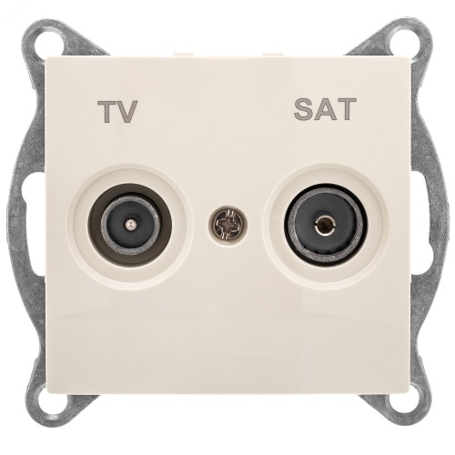 GUSI Bravo механизм розетки TV+ SAT, оконечной, скрытая установка. Цвет бежевый. | код С10TS1-003 | GUSI ELECTRIC