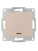 Механизм выключателя 1-кл. 1п СП Karina 10А IP20 с подсветкой крем. LEZARD 707-0388-111