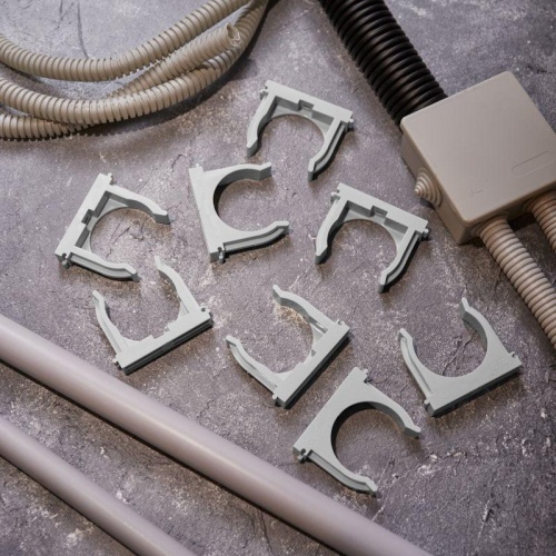 Крепеж-клипса для монтажного пистолета 50 мм, серая (25 шт/уп), REXANT | код 28-0450-1 | REXANT фото 2