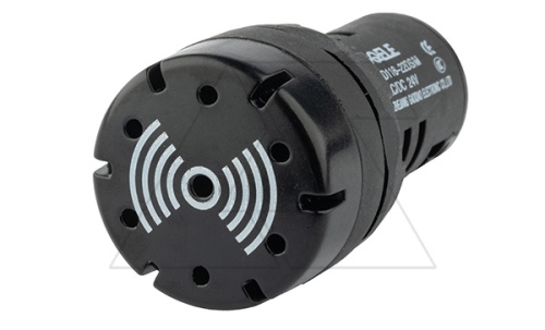 Акустическое сигнальное устройство (зуммер) AD116-22DS/M, 24VAC/DC, без подстветки, 22mm, IP50 | код AD116-22DS/M/K23 | GQELE