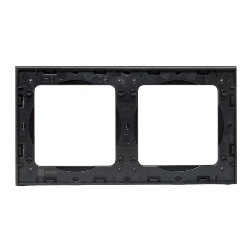 Стокгольм Рамка 2-местная металлическая черная PROxima | код EZM-G-303-10 | EKF фото 5