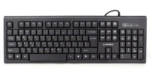 Клавиатура Gembird KB-8354U-BL, USB, черный, 104 клавиши, кабель 1,45м | код KB-8354U-BL | Gembird Клавиатура Gembird KB-8354U-BL, USB, черный, 104 клавиши, кабель 1,45м | код KB-8354U-BL | Gembird