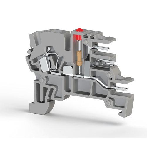 364 070, Клеммник пружинный с 2-х ряд. разъёмом, с индикацией 24 VAC, на DIN-рейку, 2,5 мм.кв., (серый), PCY 2,5EL | код 0.0.0.3.64070 | KLEMSAN 364 070, Клеммник пружинный с 2-х ряд. разъёмом, с индикацией 24 VAC, на DIN-рейку, 2,5 мм.кв., (серый), PCY 2,5EL | код 0.0.0.3.64070 | KLEMSAN