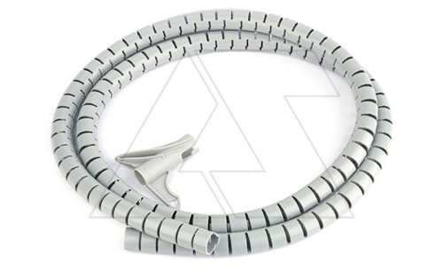 Оплетка сприральная для проводов O28мм, длина 1500мм, ПВХ, блистер | код 888-020-900009 | Mutlusan