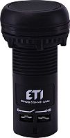 Кнопка монобл. утопл. ECF-10-C (1NO, черная) | код 004771453 | ETI