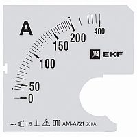 Шкала сменная для A721 200/5А-1,5 |  код. s-a721-200 |  EKF