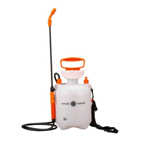 Опрыскиватель садовый помповый для растений и цветов 3л ЧЕТЫРЕ СЕЗОНА 62-0247 фото 2