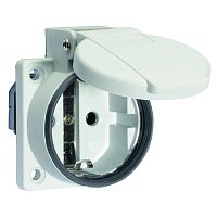 Розетка встраиваемая (с уплотнителем) Schuko 16A, 3p, 250V, IP54, Bals серая 71083 | код 71083 | Bals