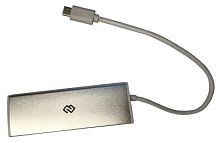 Разветвитель USB-C Digma HUB-4U3.0-UC-S 4порт. серебристый | код 1088647 | DIGMA