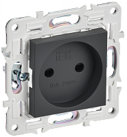 SKANDY Роз. без з/к с з/ш 10А SK-R01T титан IEK | код SK-R13-10-K48 | IEK