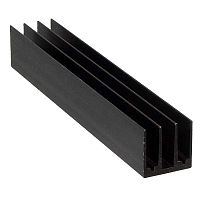 Радиатор охлаждения воздушный RUICHI HS213-100, алюминиевый с чернением | код 88445 | Ruichi