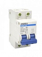 Автоматический выключатель DZ47-63/2P 50A 4.5kA х-ка D (ANDELI) | код ADL01-139 | ANDELI