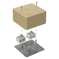 Коробка огнестойкая для кабель-канала 40-0460-FR10.0-4 Е15-Е120 RAL1001 85х85х45 (44 шт/кор) Промрукав | код 40-0460-1001-FR10.0-4 | ПРОМРУКАВ