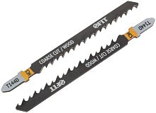 Полотно по дереву HCS разведенные шлифованные зубья 100/74/4.2мм (Т144D) (уп.2шт) FIT 40886