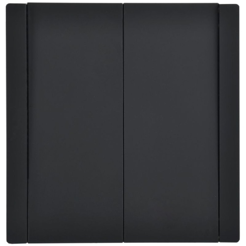 FORTE&PIANO Выключатель 2-клавишный перекрестный 10А FP109 черный IEK | код FP-V23-0-10-1-K02 | IEK