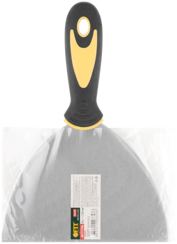 Шпатель нерж. сталь прорезиненная ручка 6дюйм (150мм) FIT 06698 фото 3 Шпатель нерж. сталь прорезиненная ручка 6дюйм (150мм) FIT 06698 фото 3