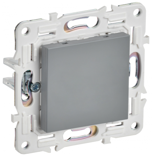 SKANDY Заглушка с суппортом SK-C01Gr сер. IEK | код SK-PL10-K03 | IEK