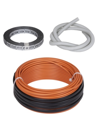 Двухжильный теплый пол в стяжку ПРОФИ, 79 м, 1600 Вт, S укладки 9,4-13,3 м?, TDM | код SQ2501-0020 | TDM