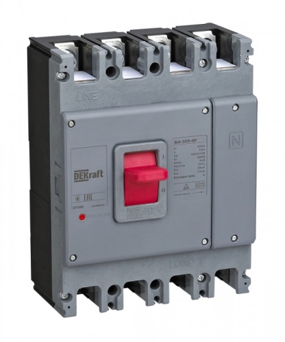 Силовой авт. выкл. 4P 350А 35кА ВА-305 | код 22792DEK | DEKraft
