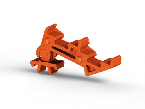 498 217, Двойной держатель маркировочных элементов для PYK 2,5 - 2F (оранжевый), PYK 2,5 ETS2 | код 0.0.0.4.98217 | KLEMSAN 498 217, Двойной держатель маркировочных элементов для PYK 2,5 - 2F (оранжевый), PYK 2,5 ETS2 | код 0.0.0.4.98217 | KLEMSAN