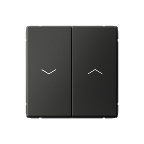 ARTGALLERY 2-клавишный ВЫКЛЮЧАТЕЛЬ ДЛЯ ЖАЛЮЗИ, 2х сх.4, 10А, механизм, БАЗАЛЬТ | код GAL001419 | Systeme Electric