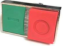 КМЕ 91ЛС IP40 LAY4-BW84.BR Головка двойной кнопки 22 мм с подсветкой выступающая | код LAY4-BW84.BR | Briswik