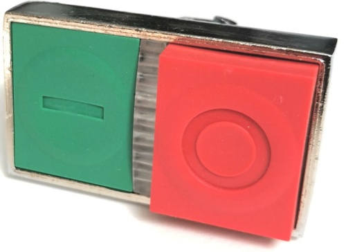 КМЕ 91ЛС IP40 LAY4-BW84.BR Головка двойной кнопки 22 мм с подсветкой выступающая | код LAY4-BW84.BR | Briswik