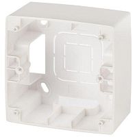 Коробка накладного монтажа 1 пост, Эра12, перламутр (20/200/1600) 12-6101-15 | код Б0043169 | ЭРА