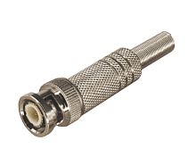 Разъем штекер BNC под пайку с пружиной металл (универсальный) REXANT | код 05-3075 | REXANT