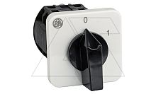 Переключатель BS 16 100 U, 6P, 20A, тип 0-1 (60°), 6NO на 1, 7.5kW(400VAC по АС-23), на дверь, фронт IP40 | код EAC602505R | Rade Koncar