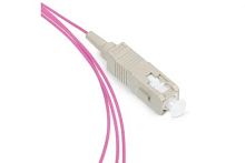 Патч-корд оптический LANMASTER, симплексный, FC/PC-ST/PC, OM4, LSZH, 0.5 м | код LAN-FC-ST/OM4-0.5 | LANMASTER