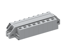 450165/010 Клемма пружин. MCS с крепеж.фланцем шаг 5.0мм, 15 конт., сер., шт | код 450165/010 | SUPU