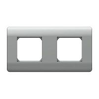 (NEW3-E) Рамка 2-ая, универсальная, серебряный | код 431435 | CHINT