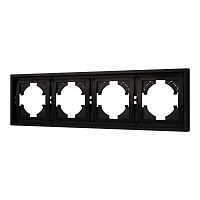 Рамка пластиковая FRM-TENDO-PL-4-BK Arlight 053848