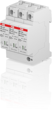 Ограничитель перенапряжения УЗИП OVR T2 3L 40-440 P QS | код 2CTB803873R2800| ABB 