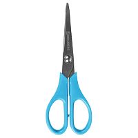 Ножницы BRAUBERG для левши Left hand, 170 мм, 2-х сторонняя заточка, голубые, 236785 | код 236785 | BRAUBERG