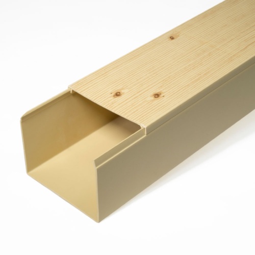 Кабель-канал сосна 2-й замок 80х60 мм (18м/уп) Промрукав | код PR.025452 | ПРОМРУКАВ