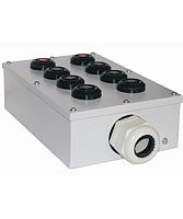 Пост управления ПКУ-15-21.241-54У2 (6*КЕ081/2(1з+1р) черная + 2*КЕ081/2(1з+1р) красная + PG-36) (ЭТ) | код ET054497 | Электротехник