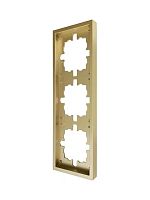 ZIMA Рамка 3-ая горизонтальная б/вст золото LEZARD | код 704-3600-148 | LEZARD