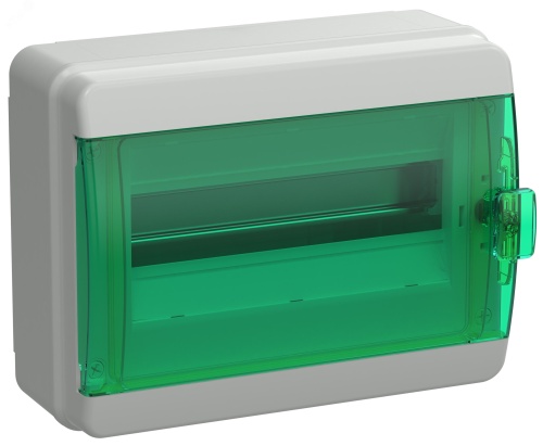 TEKFOR Корпус пластиковый КМПн-12 IP65 зеленая прозрачная дверь IEK | код TF5-KP72-N-12-65-K03-K06 | IEK TEKFOR Корпус пластиковый КМПн-12 IP65 зеленая прозрачная дверь IEK | код TF5-KP72-N-12-65-K03-K06 | IEK