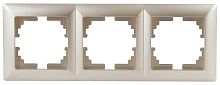 Рамка на 3 поста, СУ, Solo, шампань, 4-503-04 | код Б0043420 | ЭРА
