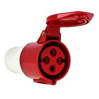 Розетка 224 переносная 3Р+РЕ 32А 380В IP44 HLT | код 083-03-25 | HLT