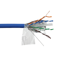 Кабель LANMASTER FTP, 4 пары, кат. 6, с перегородкой, 250Mhz, LSZH, синий, 305 м | код LAN-6EFTP-LSZH-BL | LANMASTER