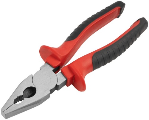 Плоскогубцы комбинированные ''Оптима'', двухцветные обрезиненные ручки, полированная сталь 200 мм | код 47555 | FIT Плоскогубцы комбинированные ''Оптима'', двухцветные обрезиненные ручки, полированная сталь 200 мм | код 47555 | FIT