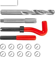 TRIS14125 Набор для восстановления резьбы M14x1.25, 15 предметов | код TRIS14125 | Thorvik